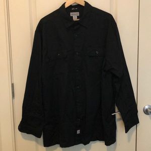 NEVER WORN Carhartt Black Button Down Shirt